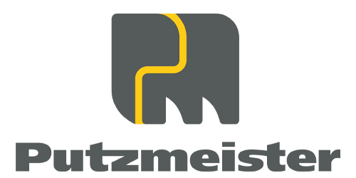 Putzmeister logo, merk van professionele betonpompen, chapepompen en industriële pompsystemen